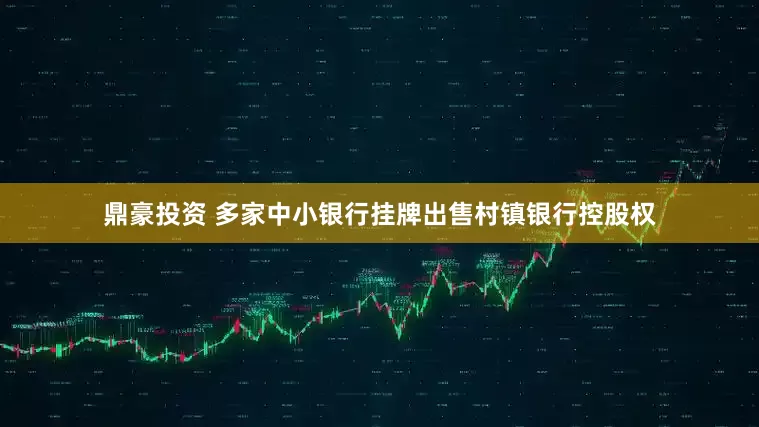 鼎豪投资 多家中小银行挂牌出售村镇银行控股权